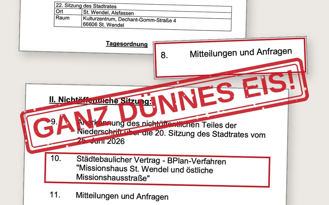 Stellungnahme und Beschwerde zur Stadtratssitzung vom 1. Oktober 2026
